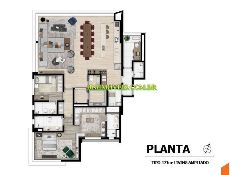 Apartamento, 3 quartos, 171 m² - Foto 22