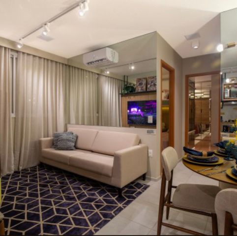 Apartamento com 52m² 2 quartos e 2 banheiros, à venda, no bairro residencial recanto do Cerrado em Aparecida de Goiânia