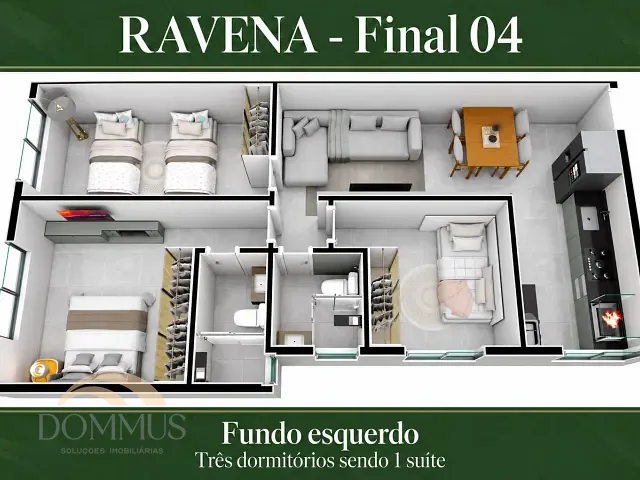 Apartamento com 70m² 2 quartos e 2 banheiros, à venda, no bairro Caravelas em Ipatinga