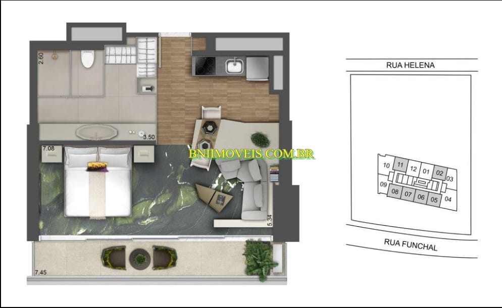 Apartamento, 1 quarto, 5000 m² - Foto 20