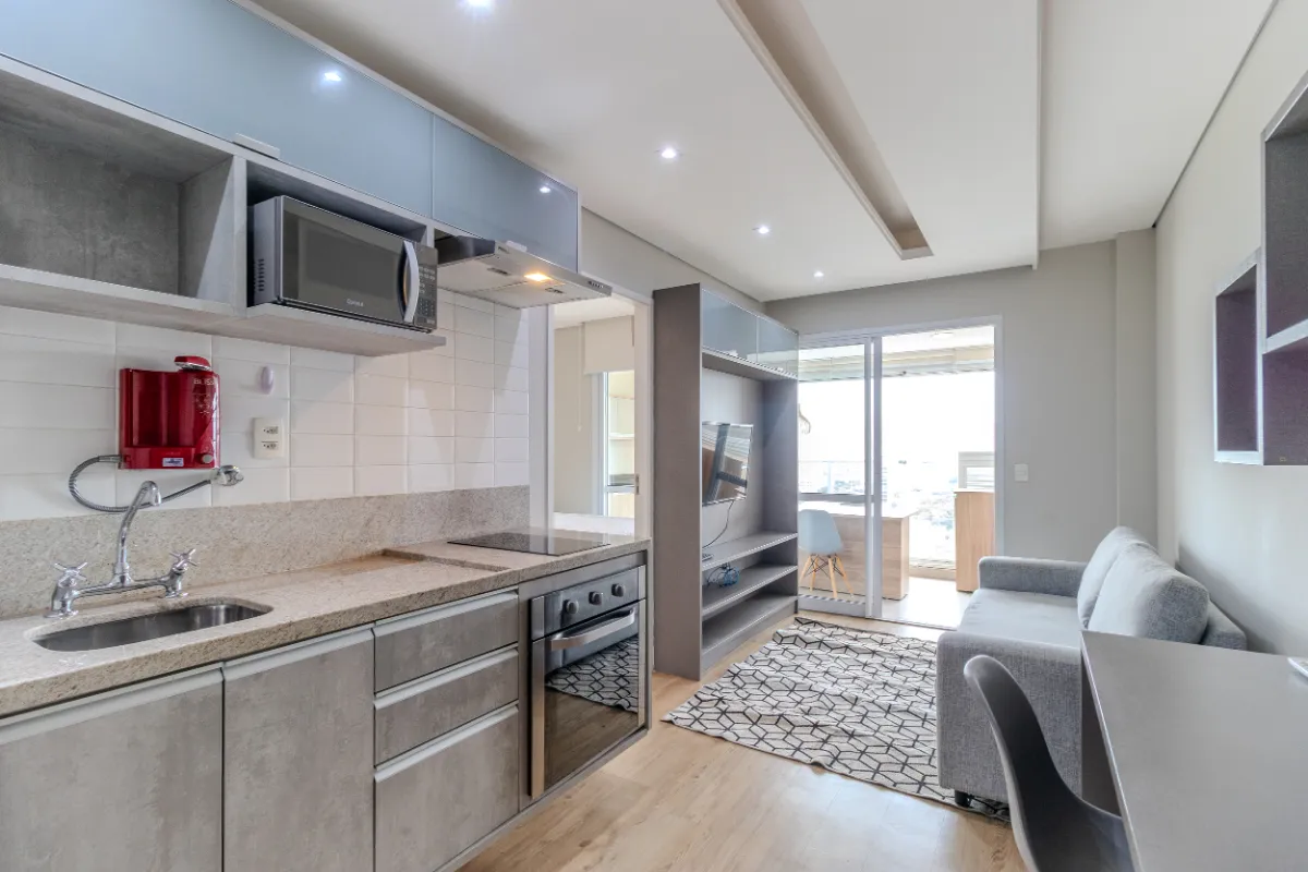 Apartamento para venda e locação em Brooklin com 1 quarto, 41m²