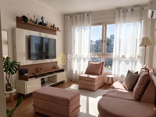Apartamento 2 quartos e 2 banheiros, para alugar, no bairro Menino Deus em Porto Alegre