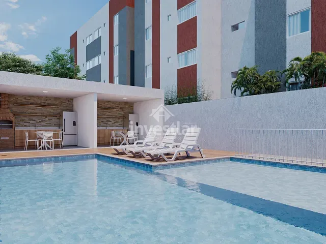 Apartamento 2 quartos e 1 banheiro, à venda, no bairro Três Irmãs em Campina Grande