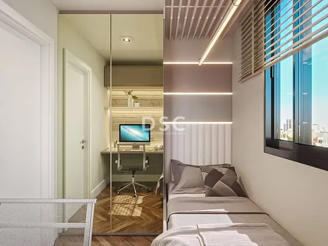 Apartamento com 51m² 2 quartos e 1 banheiro, à venda, no bairro Portão em Curitiba