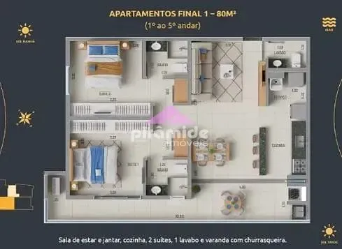 Apartamento, 2 quartos, 79 m² - Foto 6