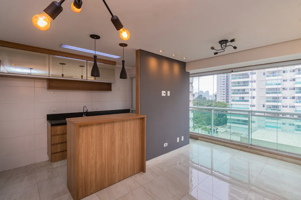 Apartamento para venda em Santo Amaro com 2 quartos, sendo 1 suíte, 48m²