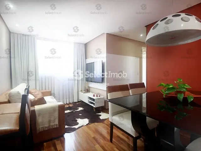 Apartamento com 48m² 2 quartos e 1 banheiro, à venda, no bairro Parque São Vicente em Mauá