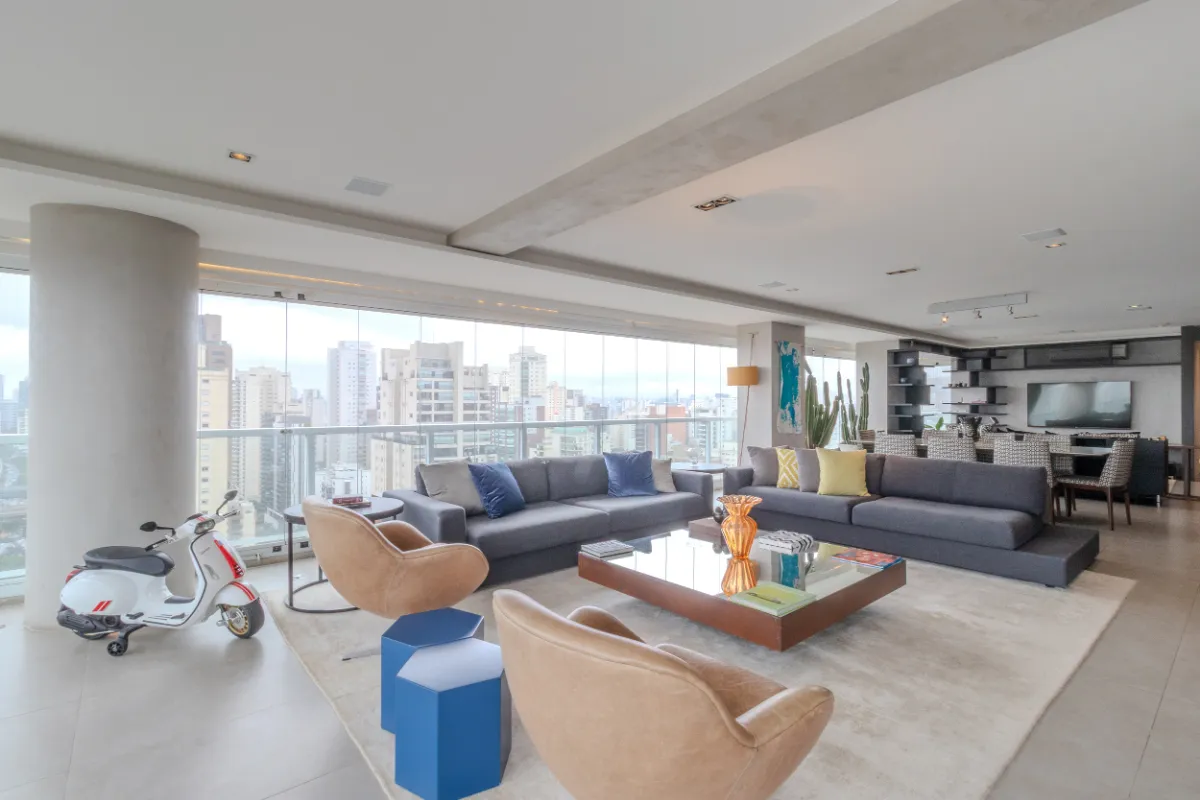 Apartamento para venda em Campo Belo com 3 quartos, sendo 3 suítes, 219m²