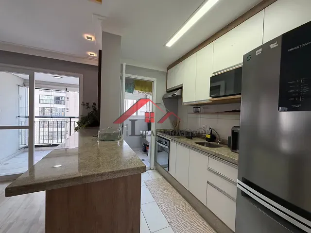 Apartamento com 70m² 2 quartos e 2 banheiros, para alugar, no bairro Campestre em Santo André