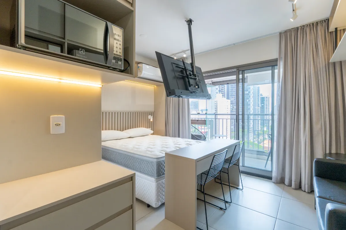 Apartamento para venda em Santo Amaro com 1 quarto, 27m²