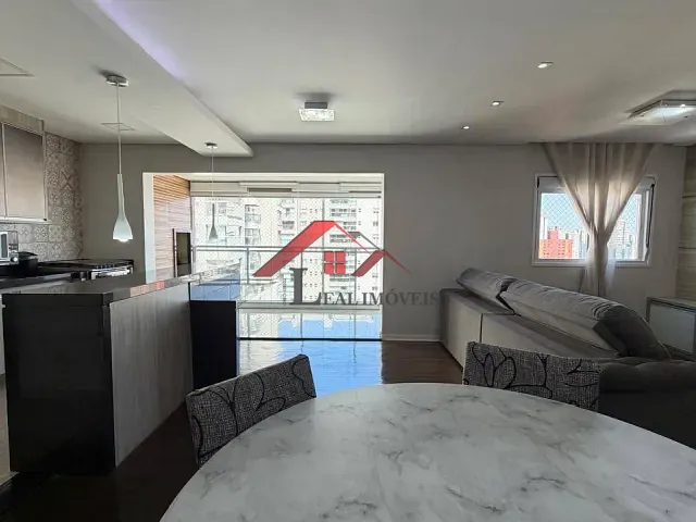 Apartamento com 91m² 2 quartos e 3 banheiros, para alugar, no bairro Campestre em Santo André