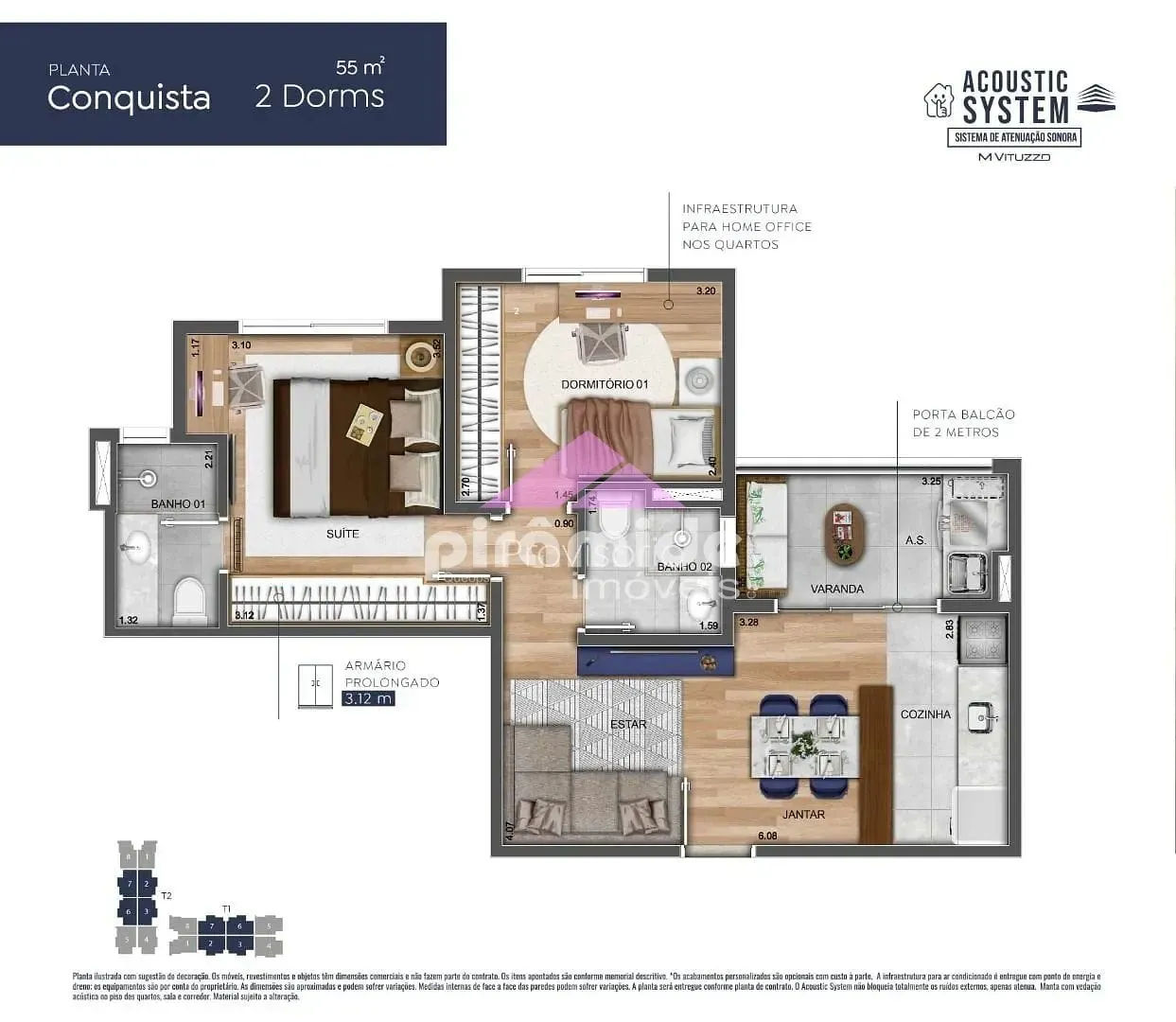 Apartamento, 2 quartos, 56 m² - Foto 4