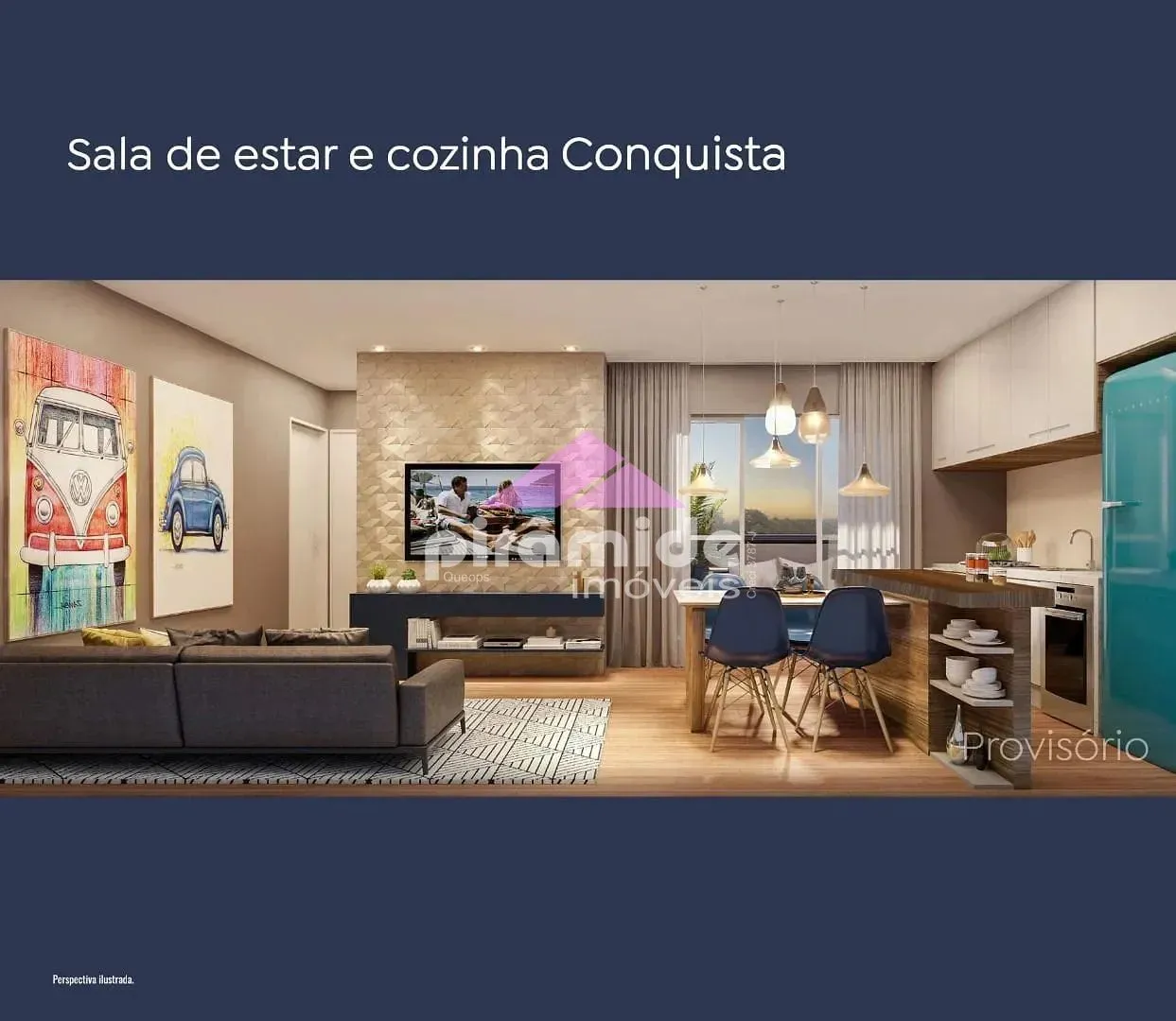 Apartamento, 2 quartos, 56 m² - Foto 3