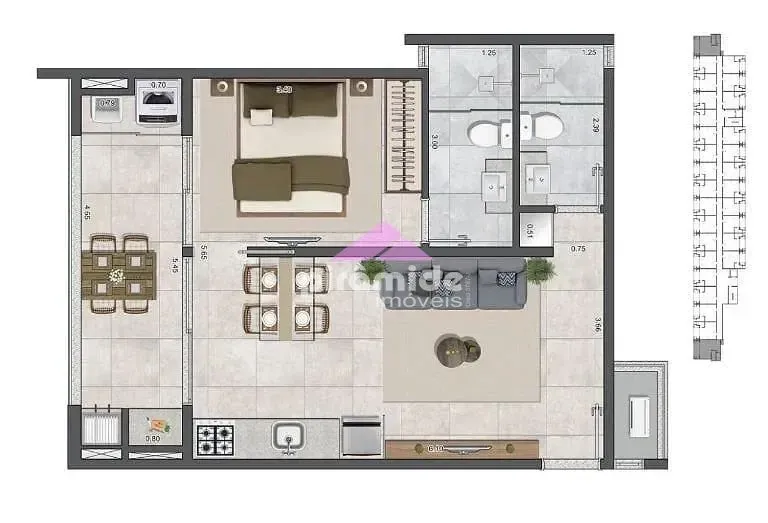 Apartamento, 2 quartos, 56 m² - Foto 9