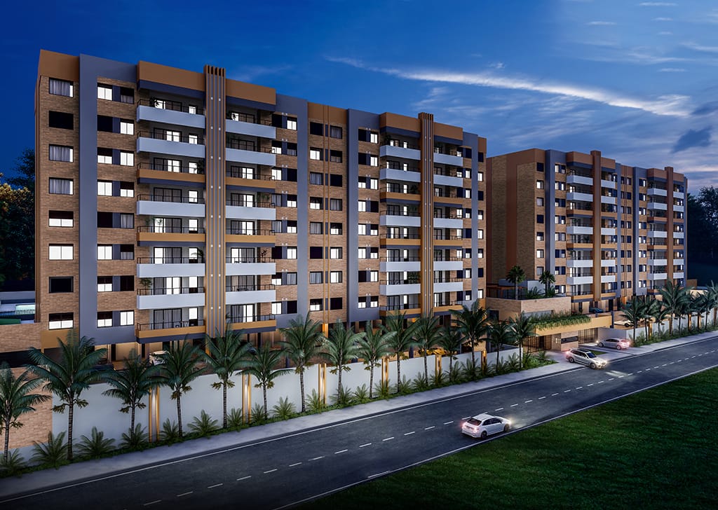 Perspectiva do Apartamento - Apartamento 3 dormitórios à venda, 95 m², ODEON RESIDENCIAL - Parque Portal do Paraíso, Jundiaí, SP | Copette Imóveis