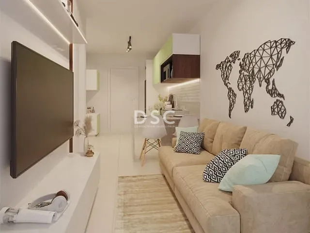 Apartamento com 90m² 2 quartos e 1 banheiro, à venda, no bairro Água Verde em Curitiba