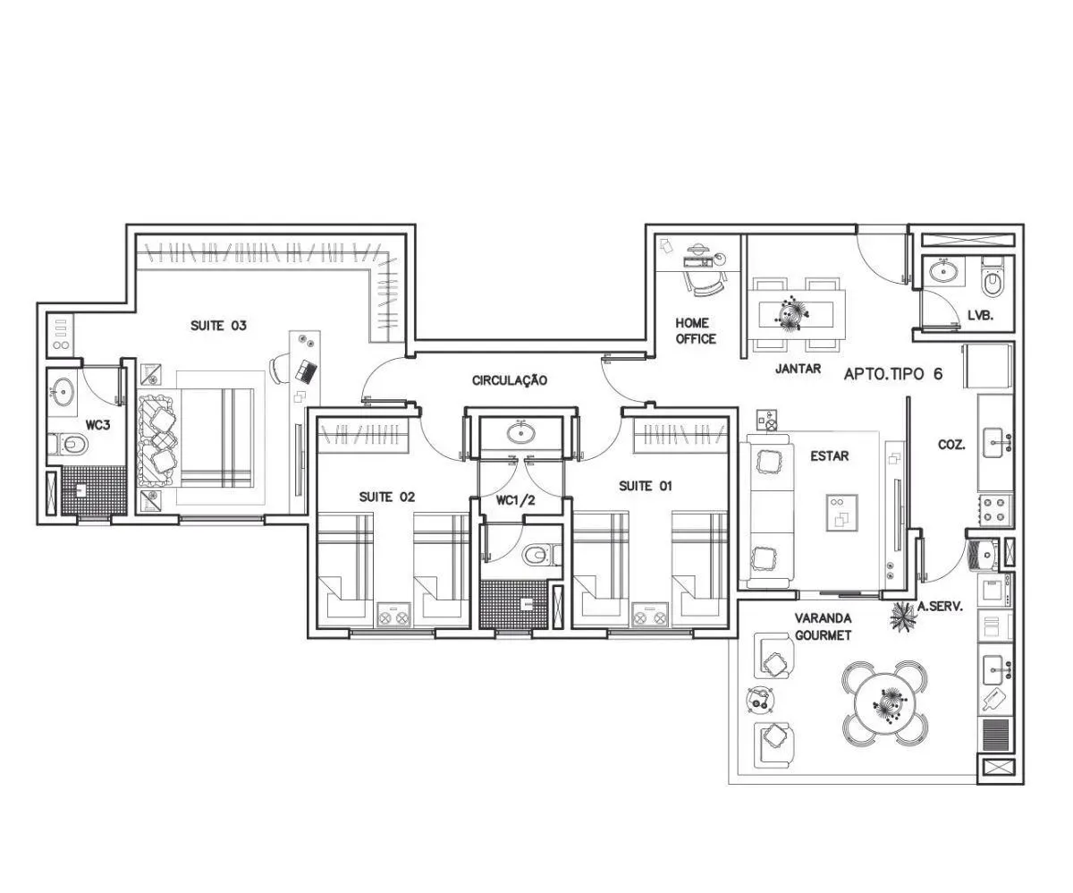 Apartamento, 3 quartos, 102 m² - Foto 4