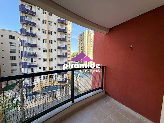 Apartamento com 65m² 2 quartos e 2 banheiros, para alugar, no bairro Parque Residencial Aquarius em São José dos Campos