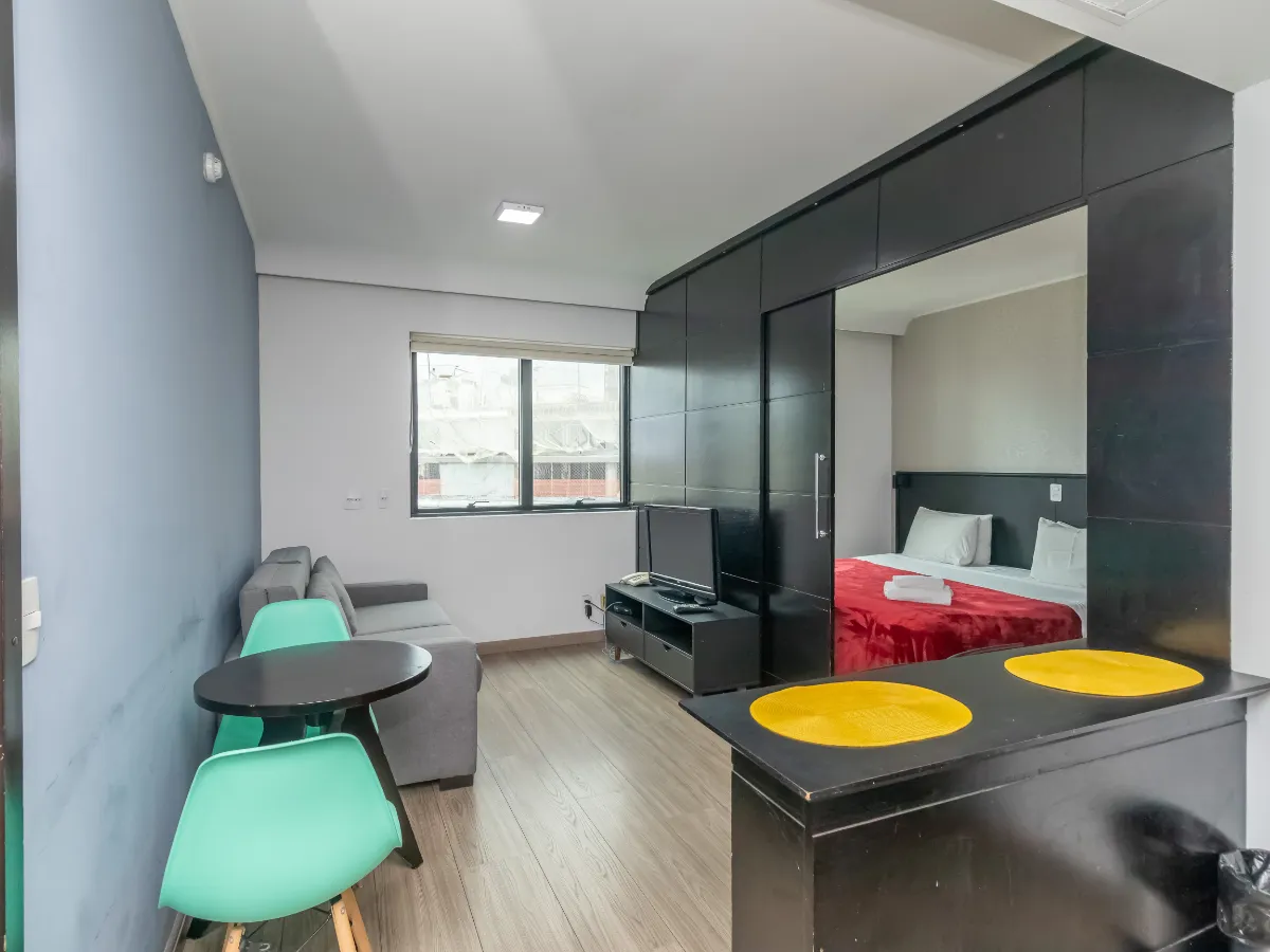 Apartamento para venda em Moema com 1 quarto, sendo 1 suíte, 27m²