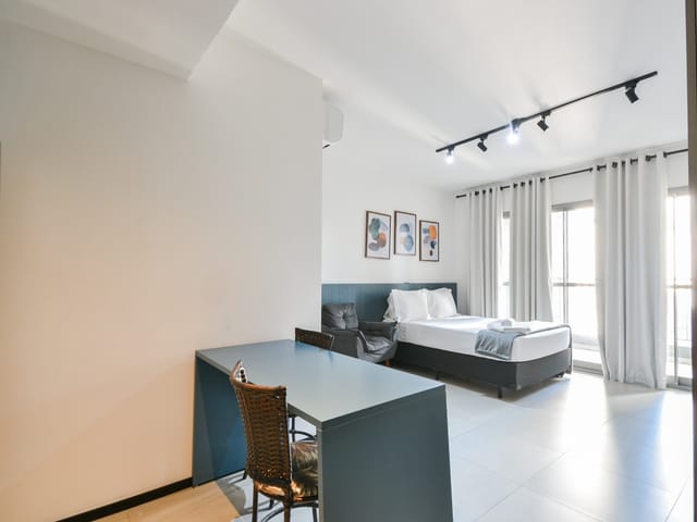 Foto do Apartamento - Apartamento para venda em Consolação com 1 quarto, sendo 1 suíte, 38m² | Lares e Andares Imóveis