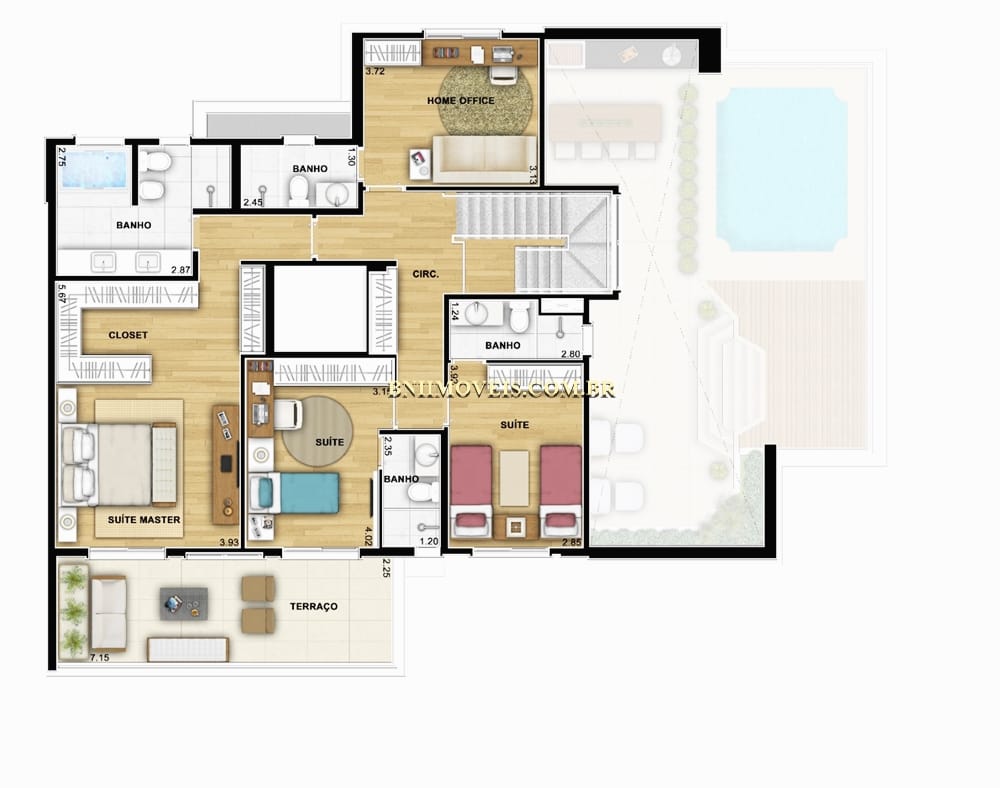 Cobertura, 4 quartos, 312 m² - Foto 13