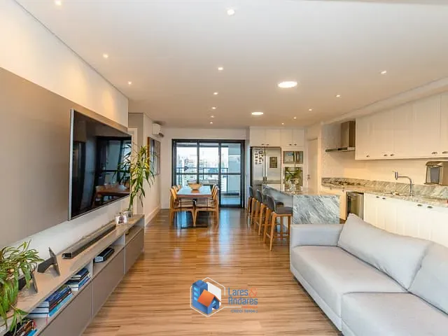 Apartamento com 106m² 2 quartos e 3 banheiros, à venda, no bairro Brooklin em São Paulo