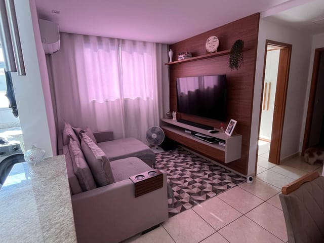 Apartamento 2 quartos e 1 banheiro, à venda, no bairro Condomínio Âmbar em Campos dos Goytacazes
