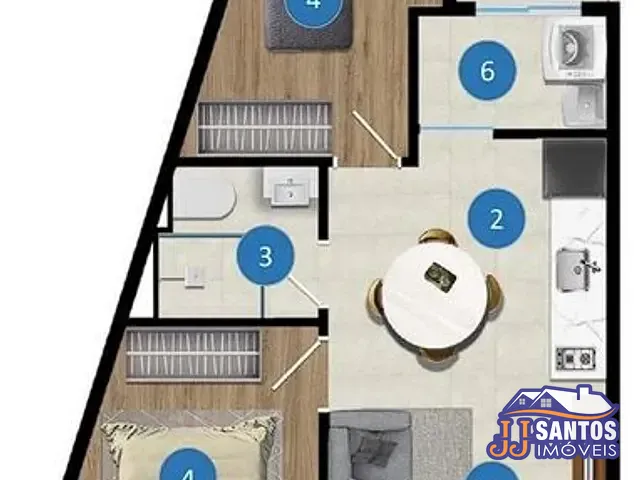Apartamento 2 quartos e 1 banheiro, à venda, no bairro Vila Bela em São Paulo