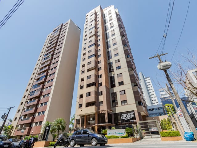 Apartamento 1 quarto e 2 banheiros, para alugar, no bairro Cabral em Curitiba