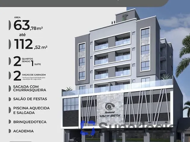 Apartamento 2 quartos e 2 banheiros, à venda, no bairro Centro em Balneário Camboriú