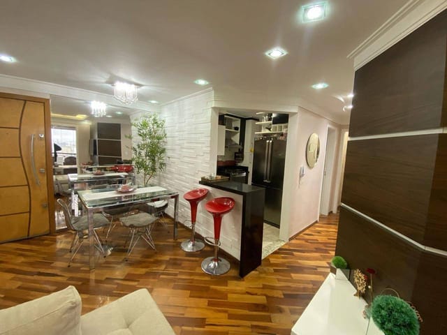 Apartamento com 70m² 3 quartos e 2 banheiros, à venda, no bairro Vila Pires em Santo André