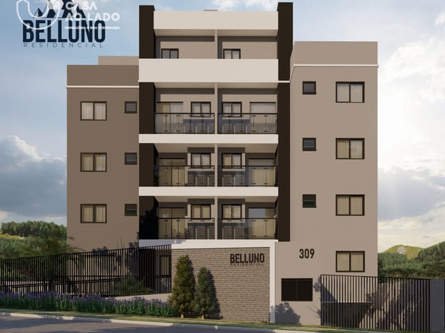 Apartamento 1 quarto e 2 banheiros, à venda, no bairro Centro em Pinhais