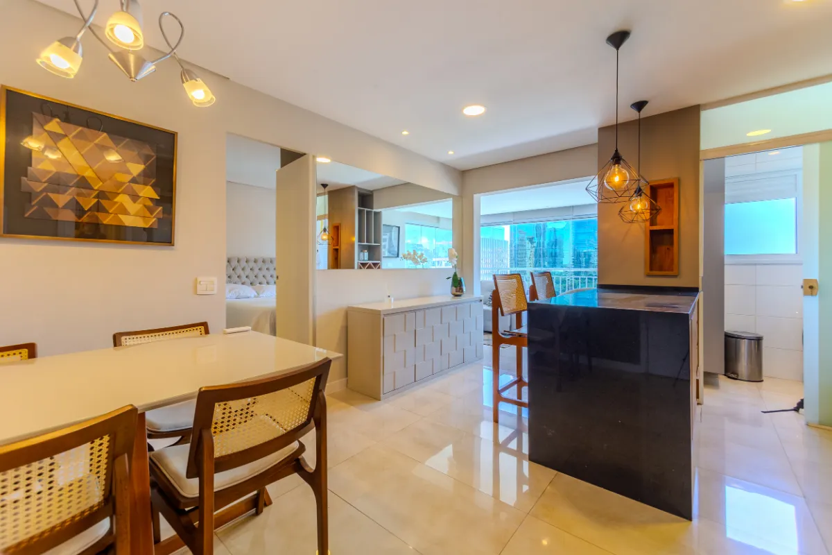 Apartamento para venda em Vila Olímpia com 1 quarto, sendo 1 suíte, 54m²