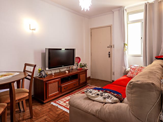 Foto do Apartamento - Apartamento tipo para venda em Santa Cecília com 1 quarto, 40m² | Lares e Andares Imóveis