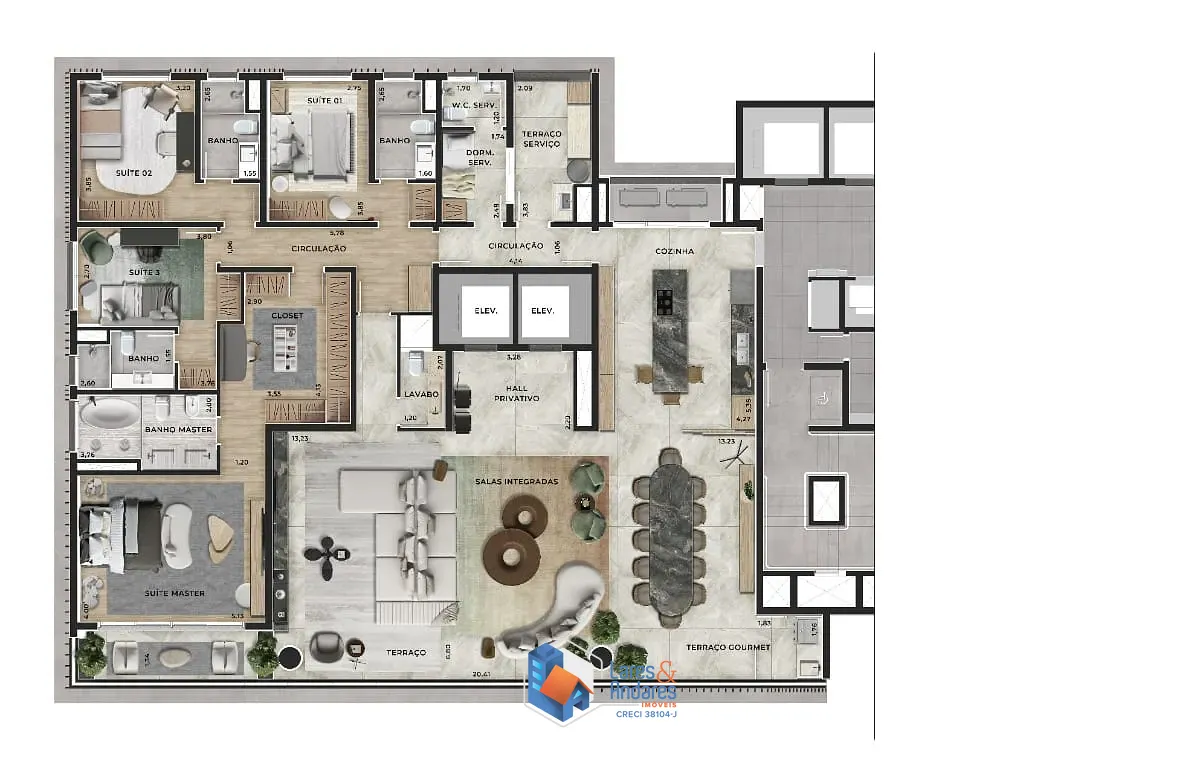 Apartamento, 4 quartos, 300 m² - Foto 10