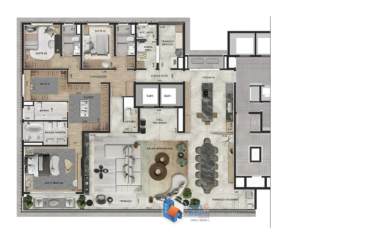 Apartamento, 4 quartos, 300 m² - Foto 12