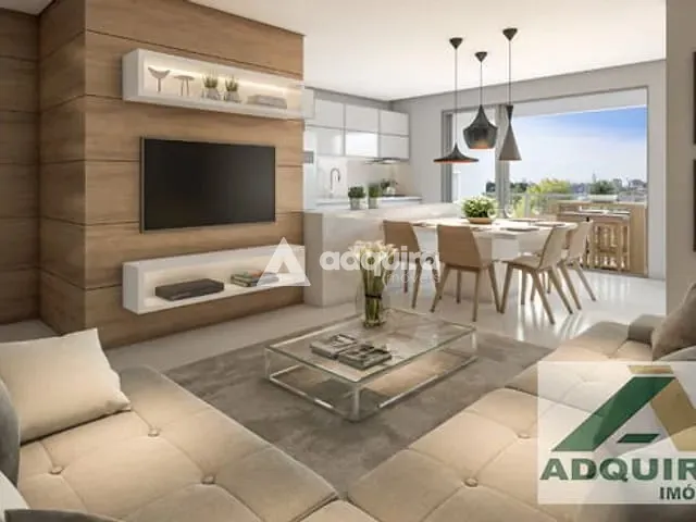 Apartamento com 140m² 1 quarto e 2 banheiros, à venda, no bairro Centro em Ponta Grossa