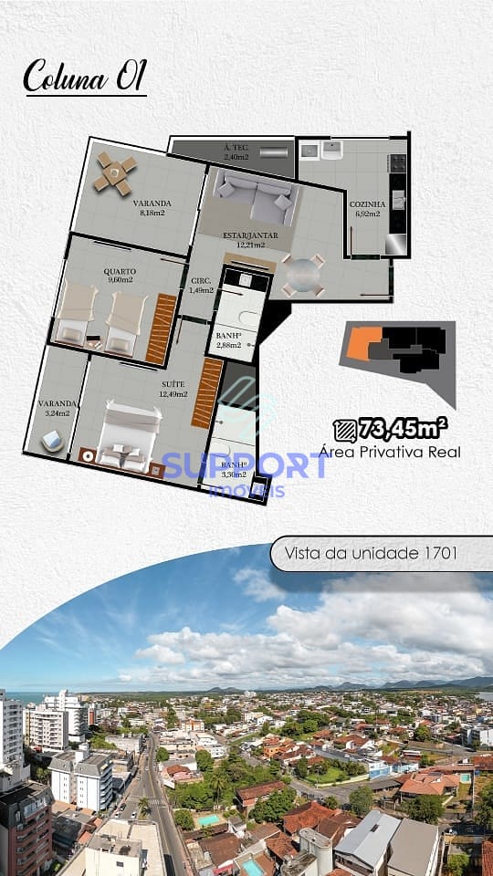 Apartamento, 2 quartos, 73 m² - Foto 5