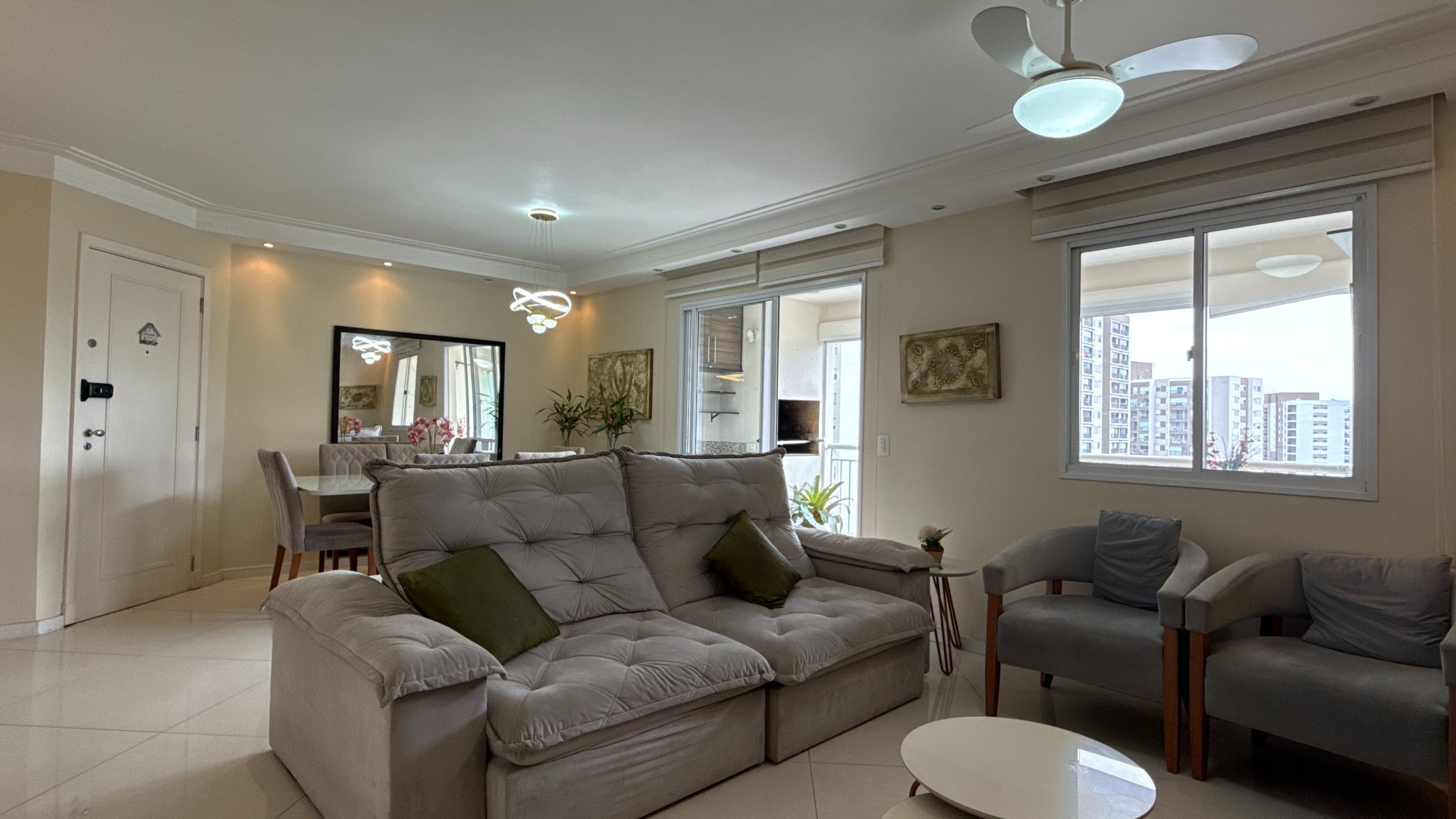 Apartamento de 124m² com varanda gourmet e vista panorâmica à venda no Morumbi, São Paulo