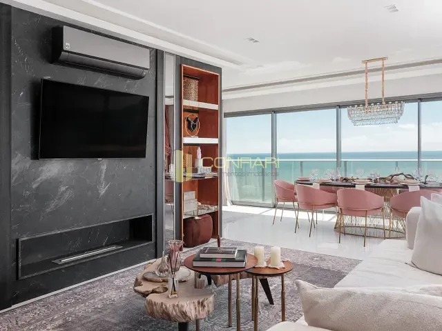 Apartamento com 307m² 4 quartos e 5 banheiros, à venda, no bairro Meia Praia em Itapema