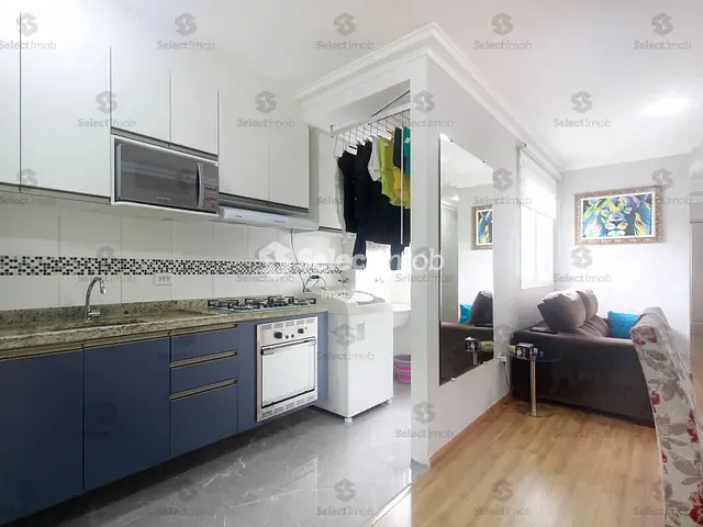 Apartamento com 50m² 2 quartos e 1 banheiro, à venda, no bairro Vila Bocaina em Mauá
