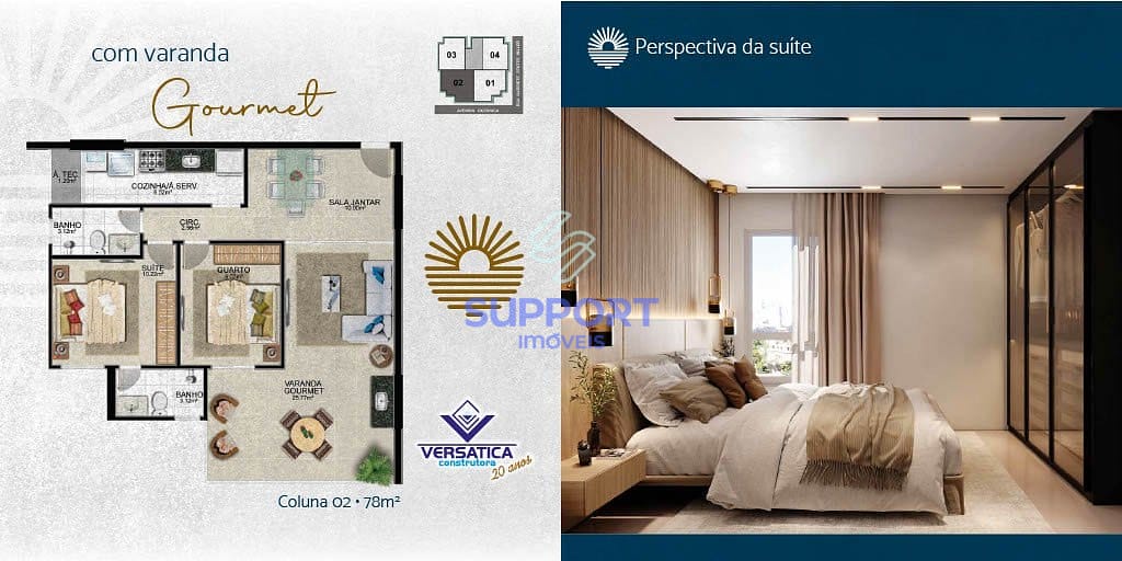 Apartamento, 2 quartos, 78 m² - Foto 7