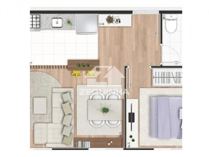 Apartamento, 2 quartos, 36 m² - Foto 19