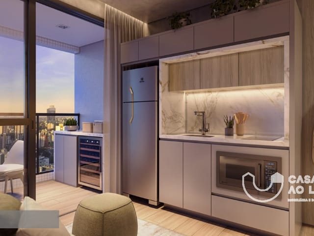 Apartamento 1 quarto e 1 banheiro, à venda, no bairro Centro em Curitiba