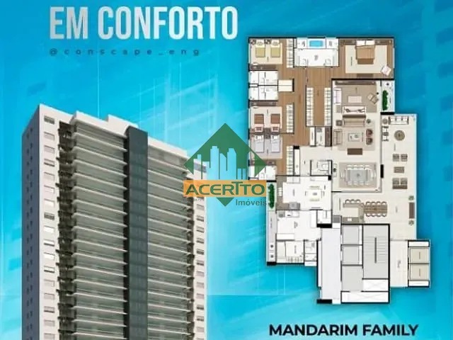 Apartamento 4 quartos e 6 banheiros, à venda, no bairro Jardim Nova Yorque em Araçatuba