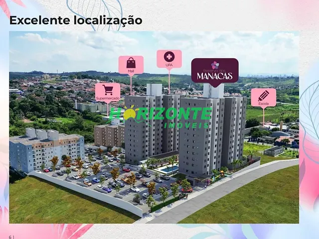 Apartamento com 42m² 2 quartos e 1 banheiro, à venda, no bairro Vila Iracema em São José dos Campos