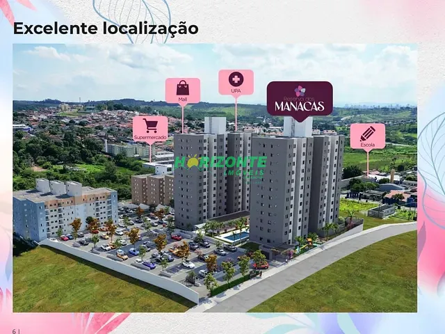 Apartamento com 42m² 2 quartos e 1 banheiro, à venda, no bairro Vila Iracema em São José dos Campos