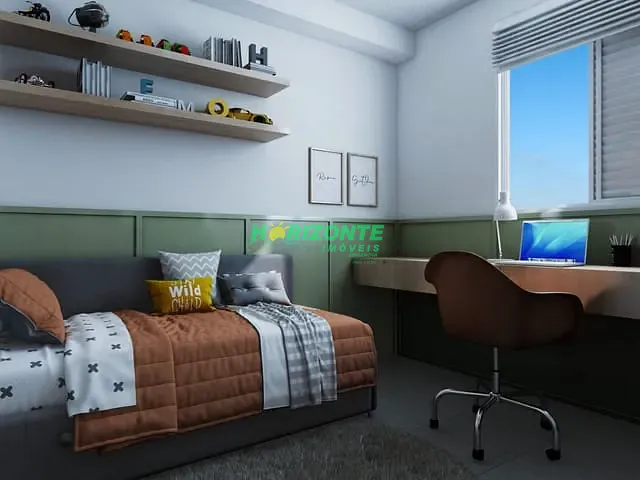 Apartamento com 54m² 2 quartos e 1 banheiro, à venda, no bairro Parque dos Ipês em São José dos Campos