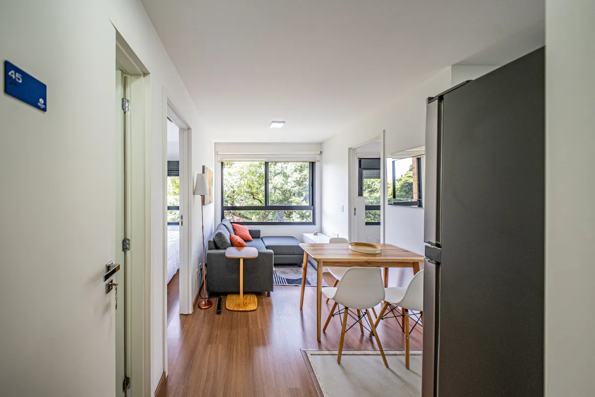 Apartamento para venda em Indianópolis com 2 quartos, sendo 1 suíte, 38m²
