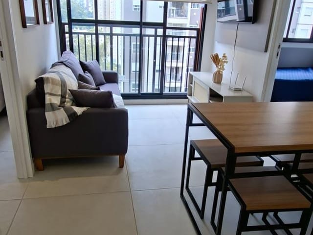 Apartamento com 38m² 2 quartos e 1 banheiro, para alugar, no bairro Vila Andrade em São Paulo